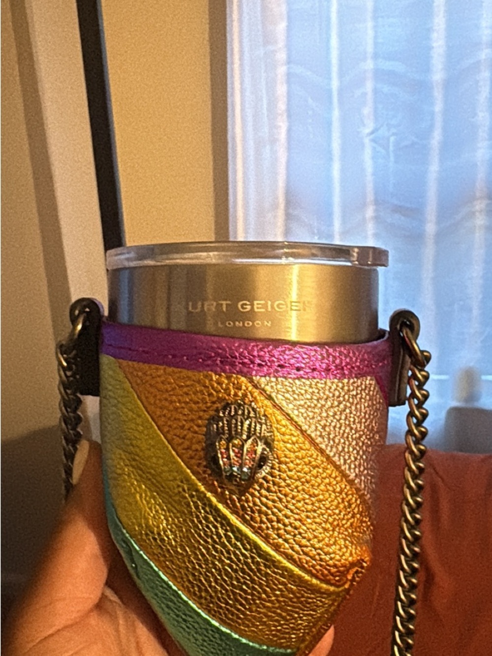 Kurt Geiger Multicolor Metallic Cup Crossbody - Picture 3 of 8
